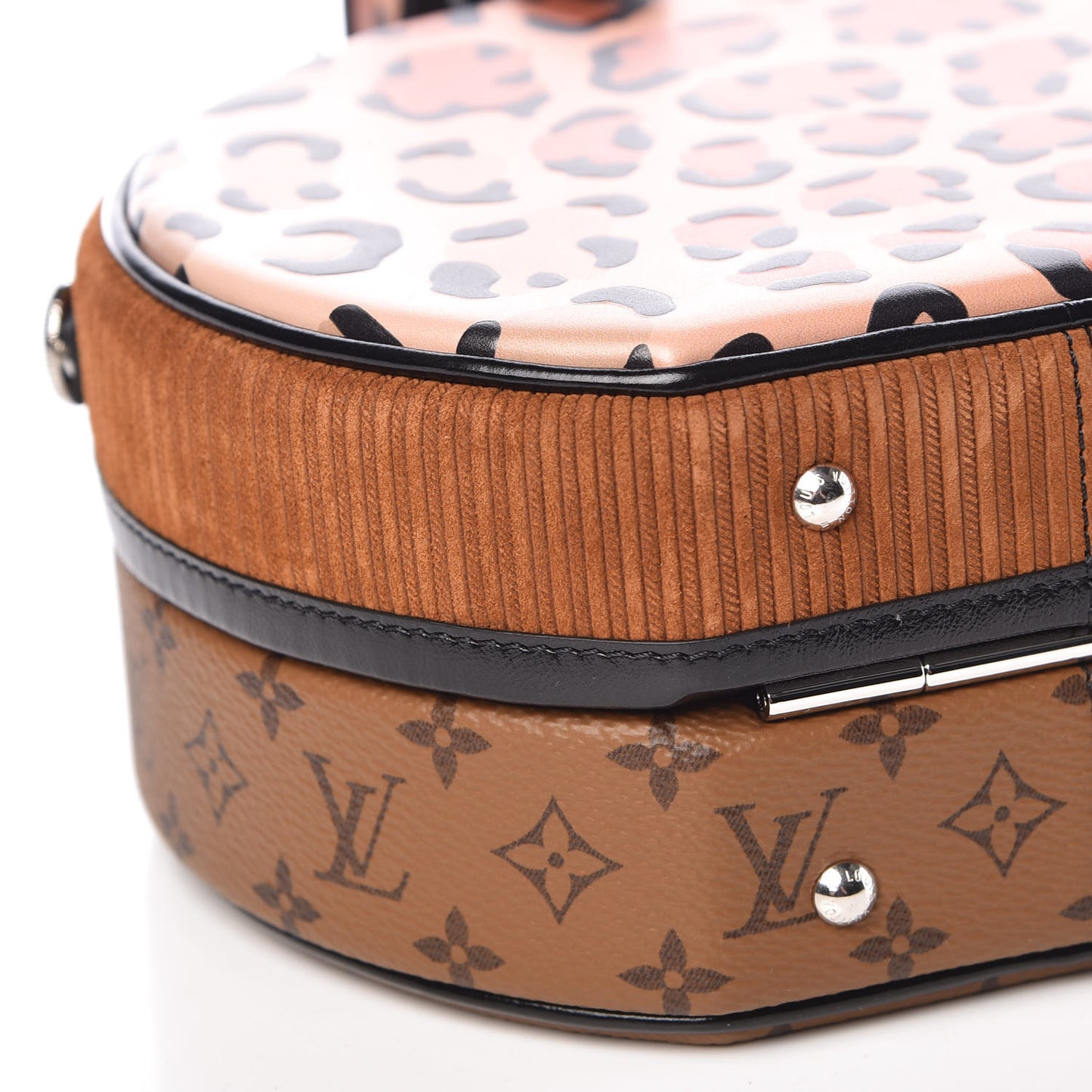 Reverse Monogram Leopard Petite Boite Chapeau