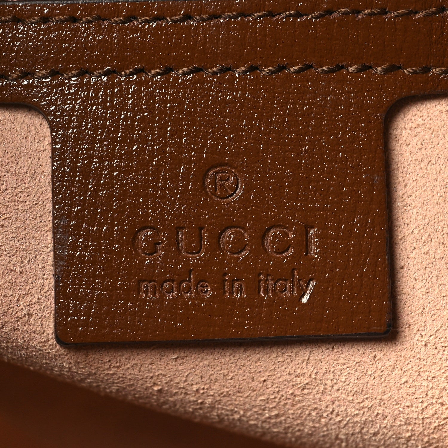 Gucci GG Supreme Monogram Azalea Calfskin Web Medium Jackie 1961 Tote Beige Ebony Brown Sugar 6 of 10