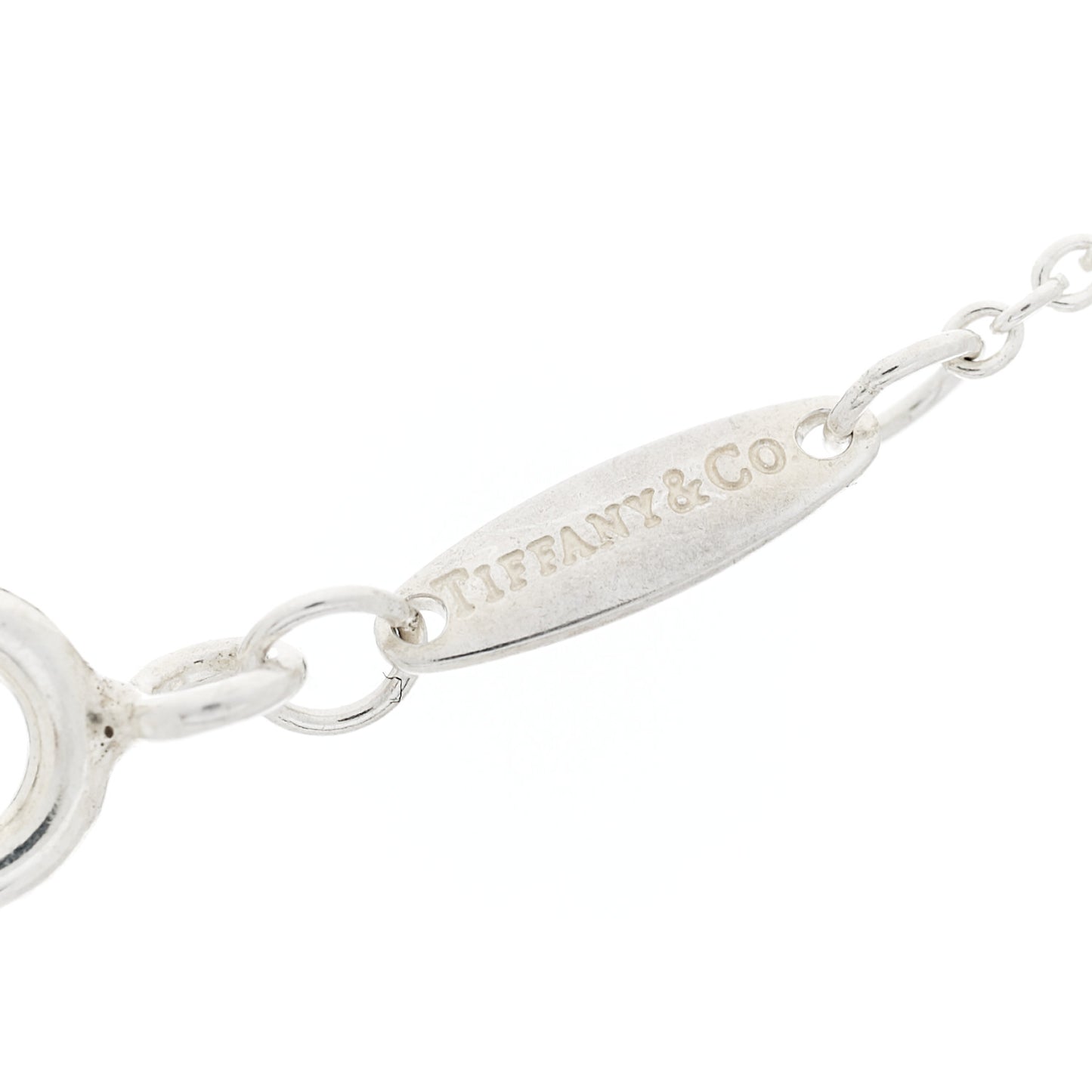 Sterling Silver Diamond .03ct Elsa Peretti Diamonds by the Yard Pendant Necklace