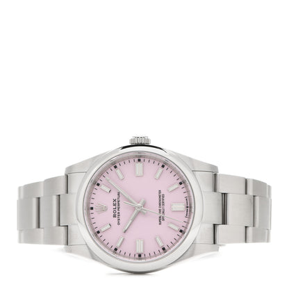 Rolex Stainless Steel 36mm Oyster Perpetual Watch Candy Pink 126000 2 of 5
