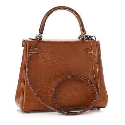 Hermes Barenia Faubourg Kelly Retourne 25 Fauve 3 of 17