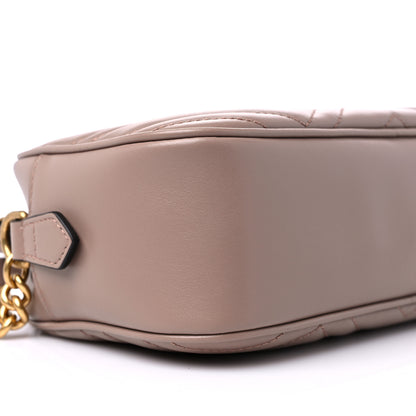 Gucci Calfskin Matelasse Small GG Marmont Chain Shoulder Bag Porcelain Rose 8 of 9