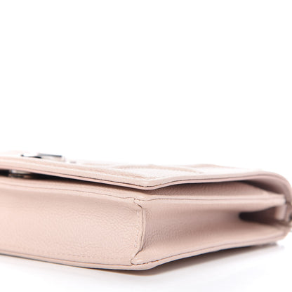 Christian Dior Grained Calfskin Diorama Wallet on Chain Pouch Nude 7 of 10