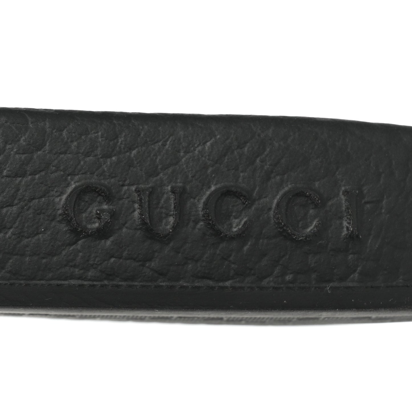 Rubber Matelasse Mens Slide Sandals 11 Black