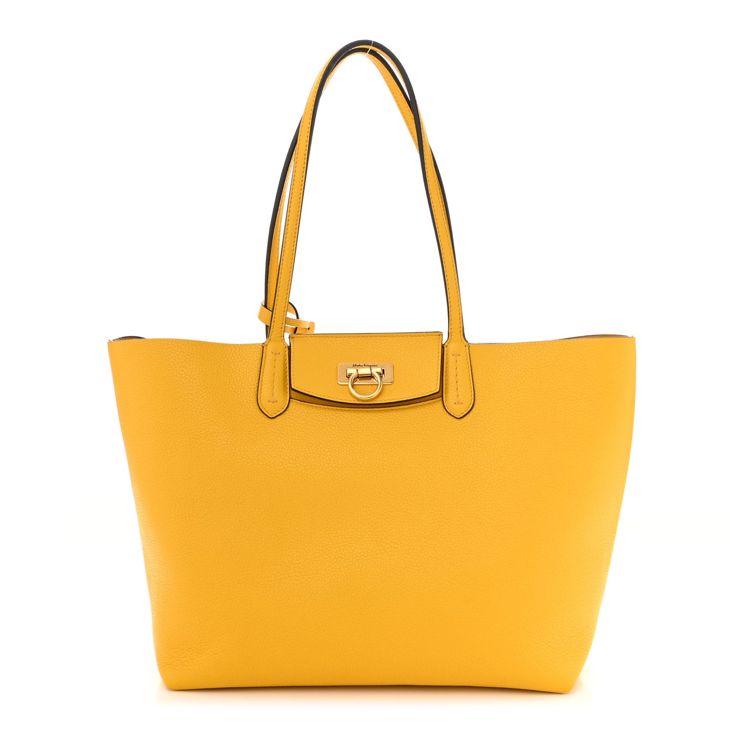 Calfskin Travel Tote Yellow