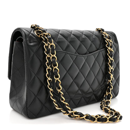 Chanel Lambskin Quilted Small Double Flap Black 3 of 12