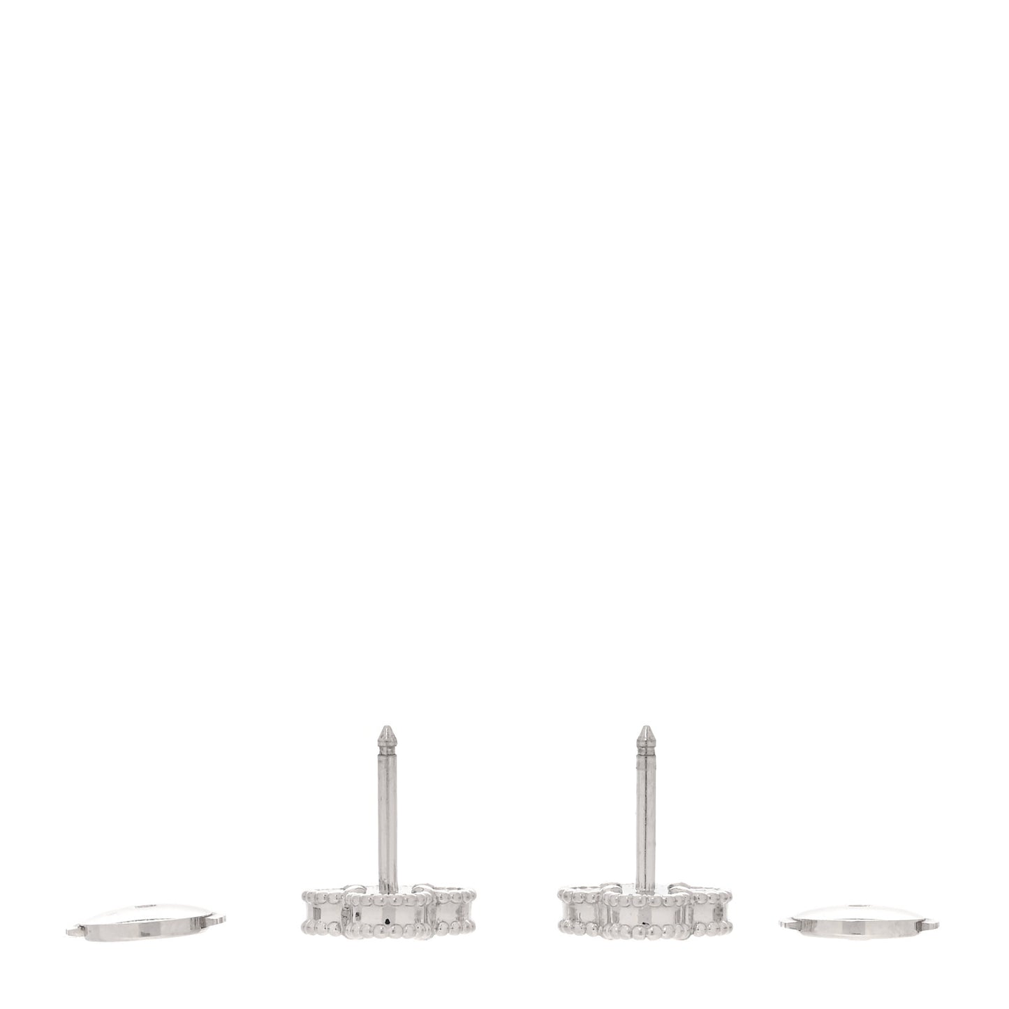 18K White Gold Mother of Pearl Sweet Alhambra Earrings