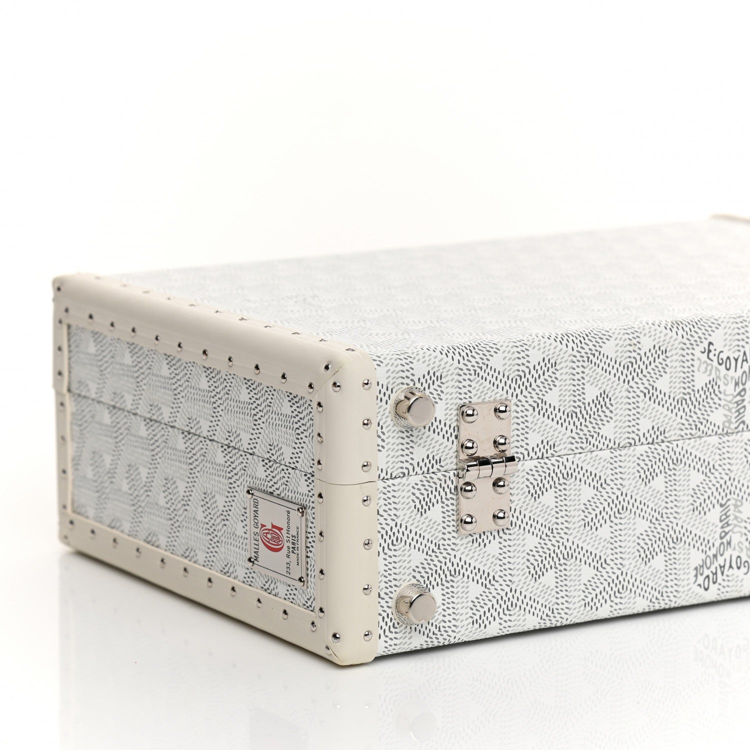 Goyard Goyardine Grand Hotel Trunk White 10 of 11