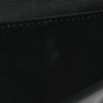 Saint Laurent Grain De Poudre Matelasse Chevron Monogram Envelope Clutch Black 8 of 10