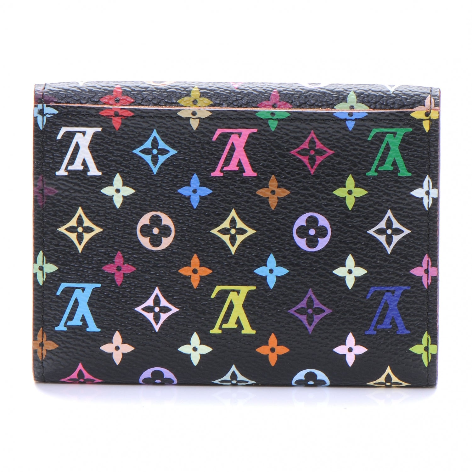 Louis Vuitton Monogram Multicolor Business Card Holder Black 3 of 7
