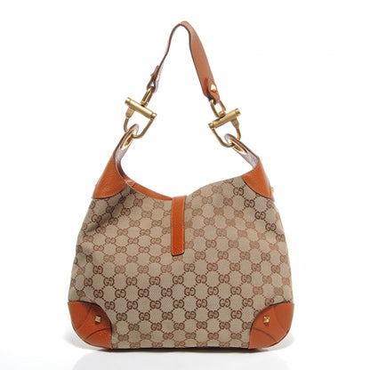 Gucci Monogram Piston Lock Jackie O Hobo Tan 4 of 8
