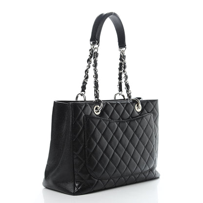 Chanel Caviar Quilted Grand Shopping Tote GST Black 3 of 12