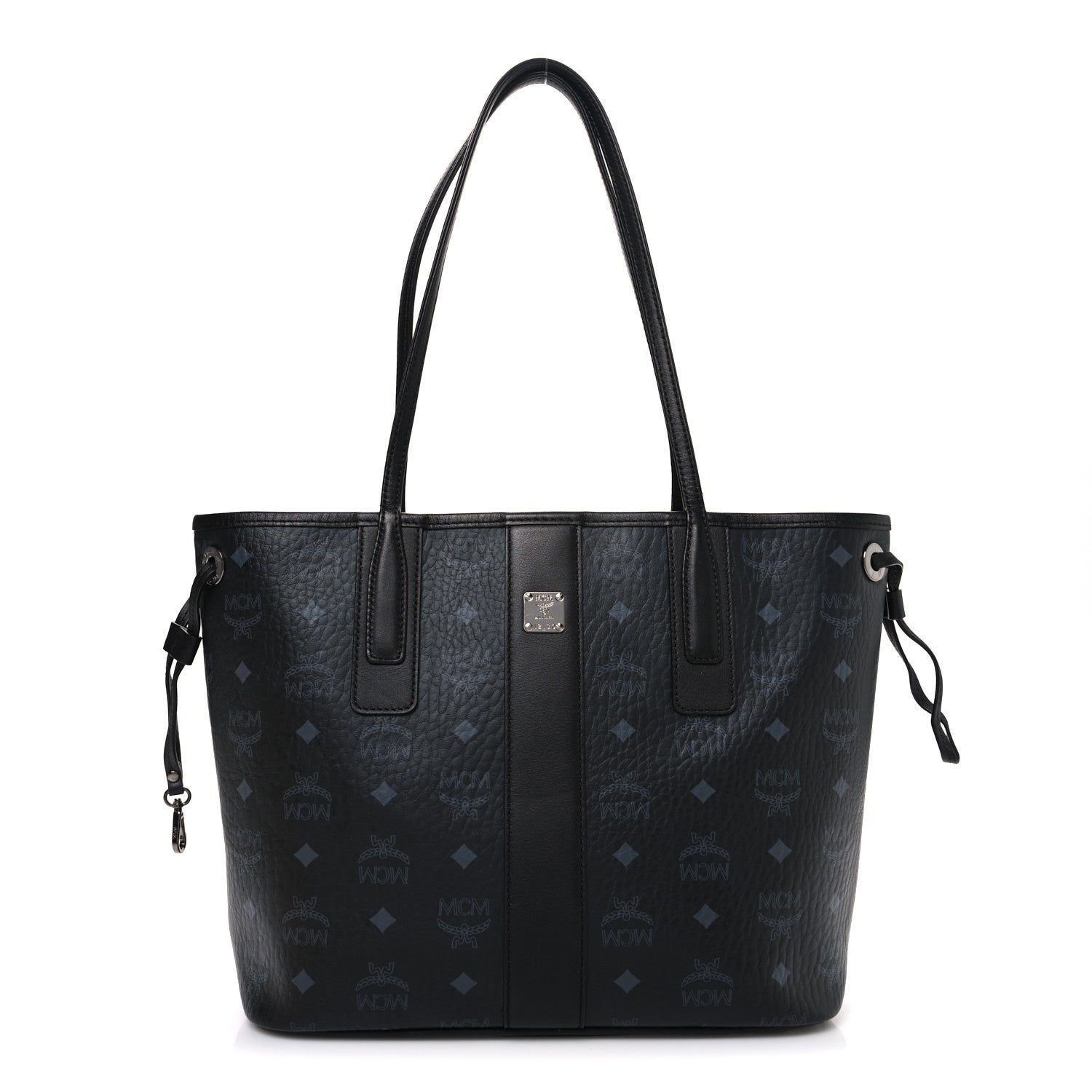 MCM Visetos Small Liz Reversible Shopper Tote Black 1 of 15