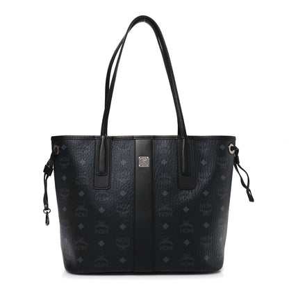 MCM Visetos Small Liz Reversible Shopper Tote Black 1 of 15
