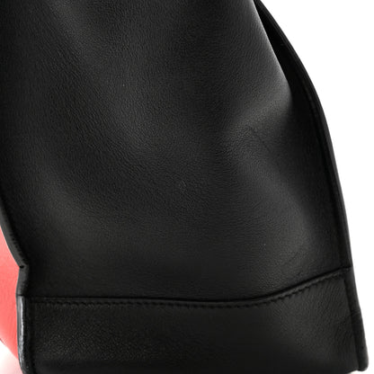 Valentino Garavani Calfskin Carmen Medium Tote Black Deep Rose 12 of 13