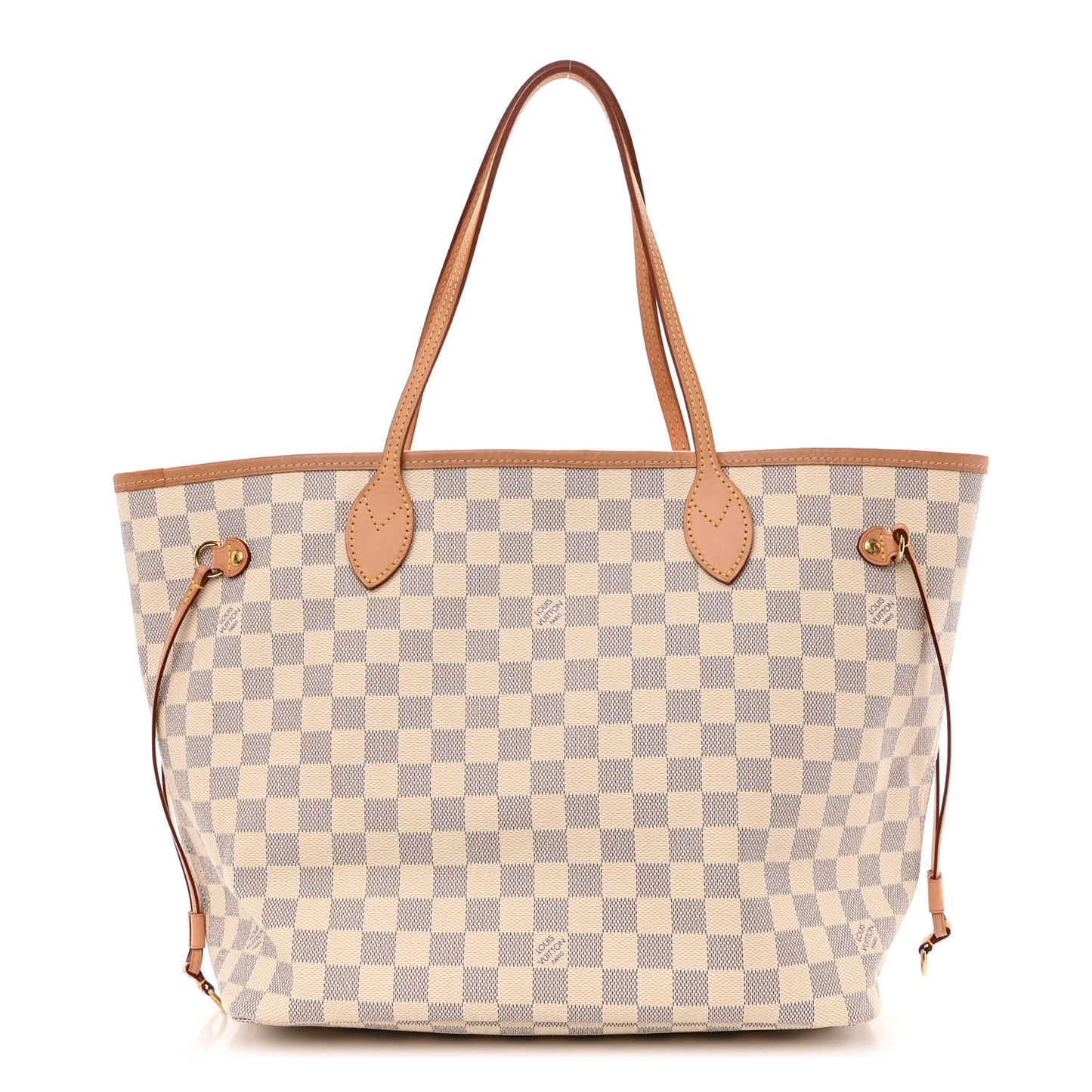 Damier Azur Neo Neverfull MM Rose Ballerine