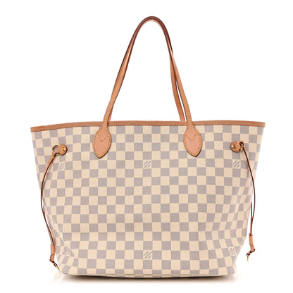 Louis Vuitton Damier Azur Neo Neverfull MM Rose Ballerine 3 of 11