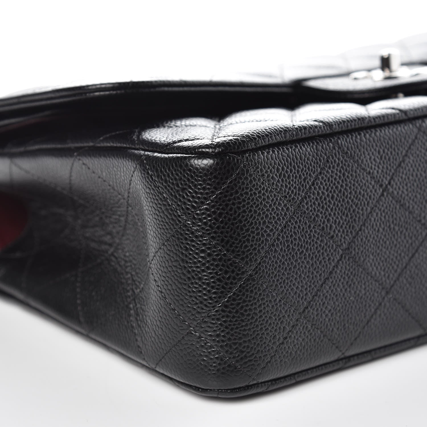 Chanel Caviar Quilted Jumbo Double Flap Black 9 of 10