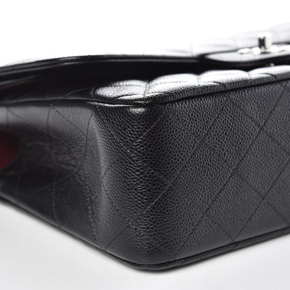 Chanel Caviar Quilted Jumbo Double Flap Black 9 of 10