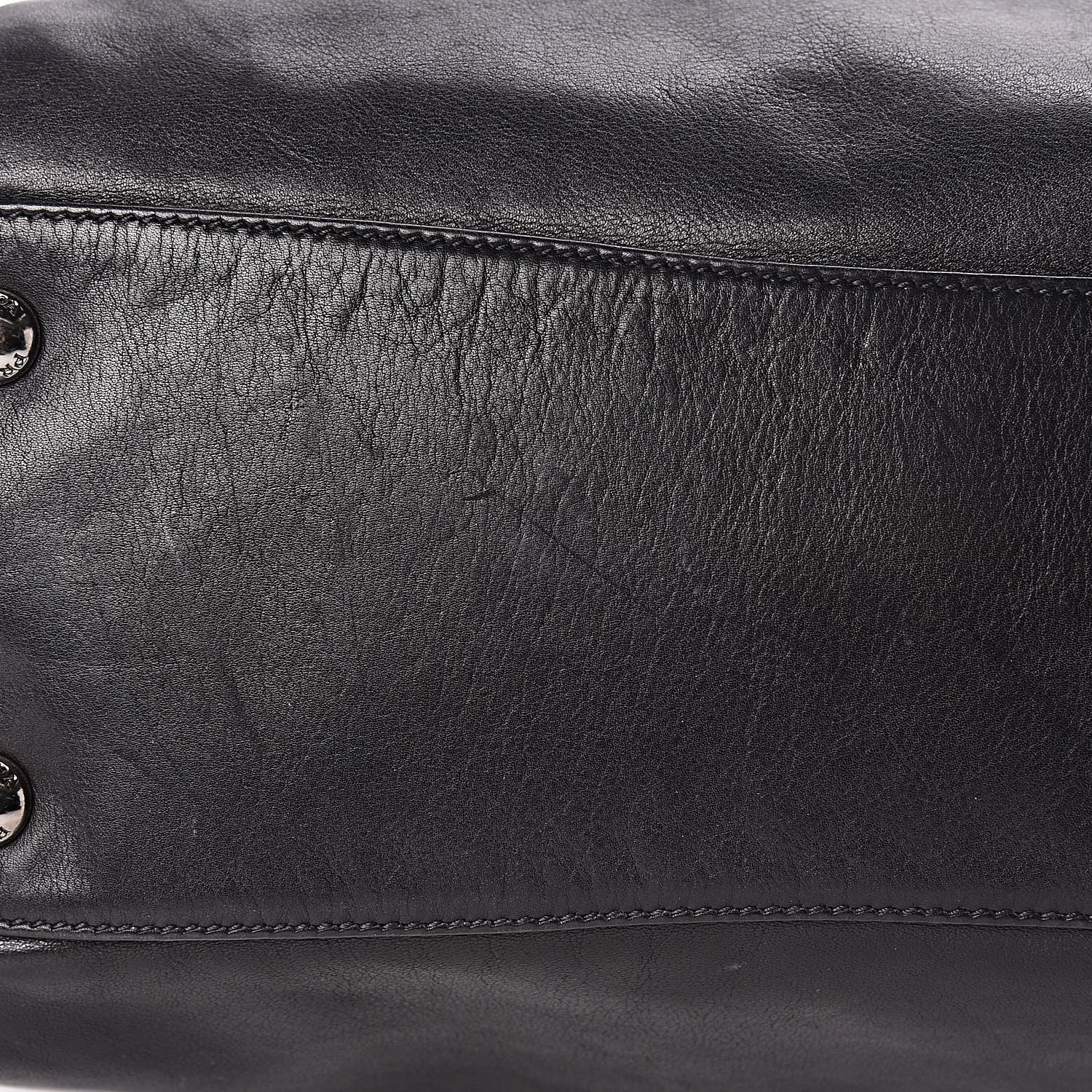 Prada Soft Calfskin Shoulder Bag Black 16 of 18