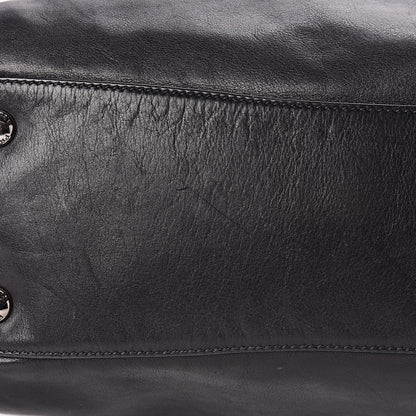 Prada Soft Calfskin Shoulder Bag Black 16 of 18
