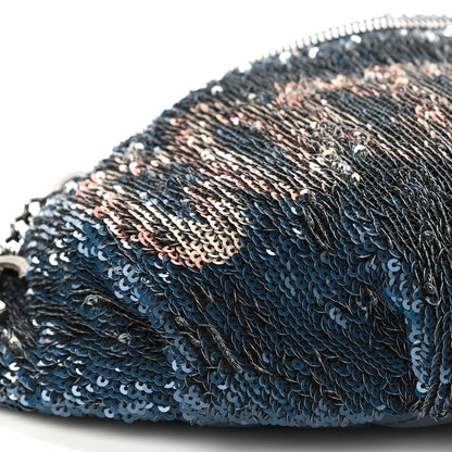 Chanel Sequin Coco Cuba Waist Bag Fanny Pack Blue Pink 9 of 11
