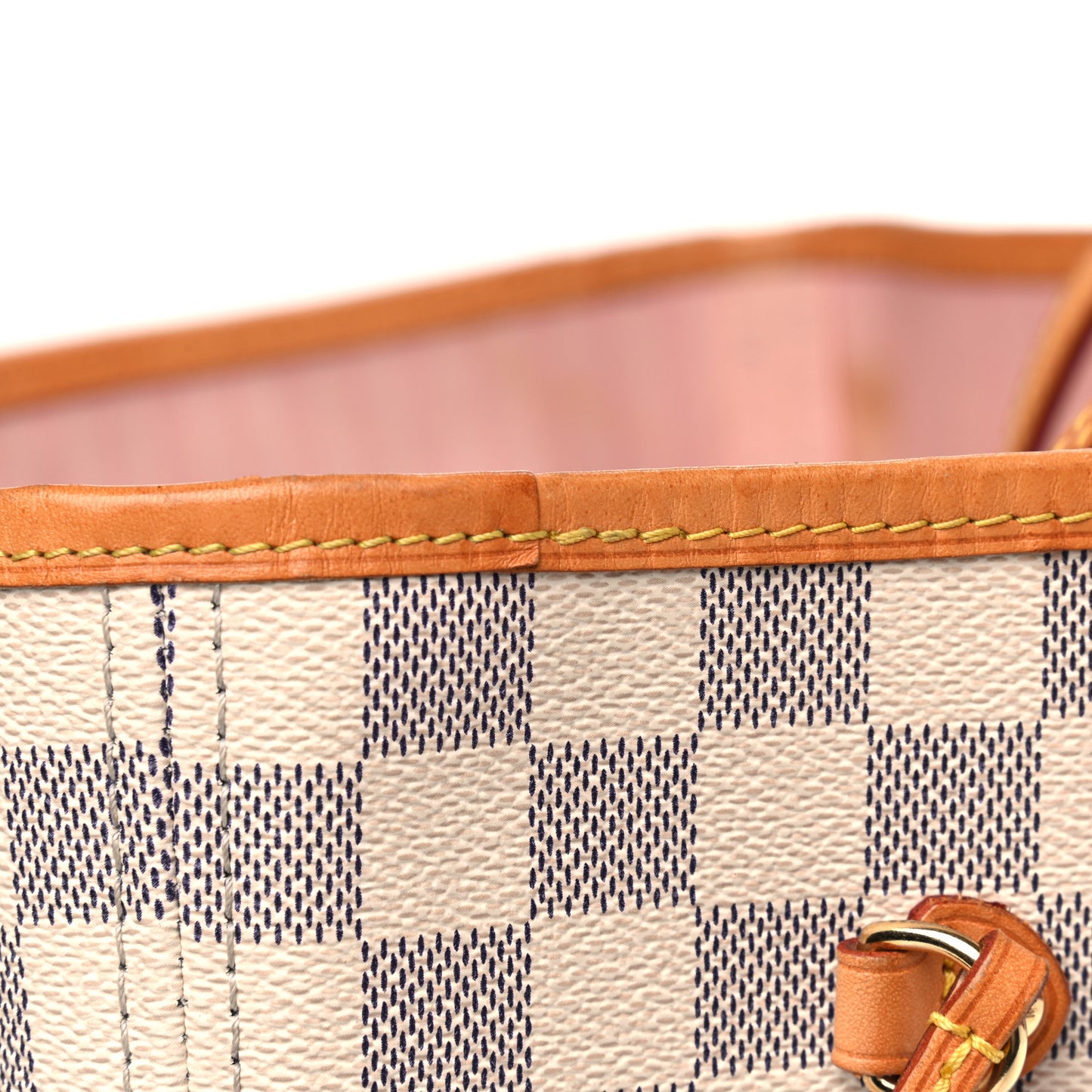 Damier Azur Neo Neverfull MM Rose Ballerine