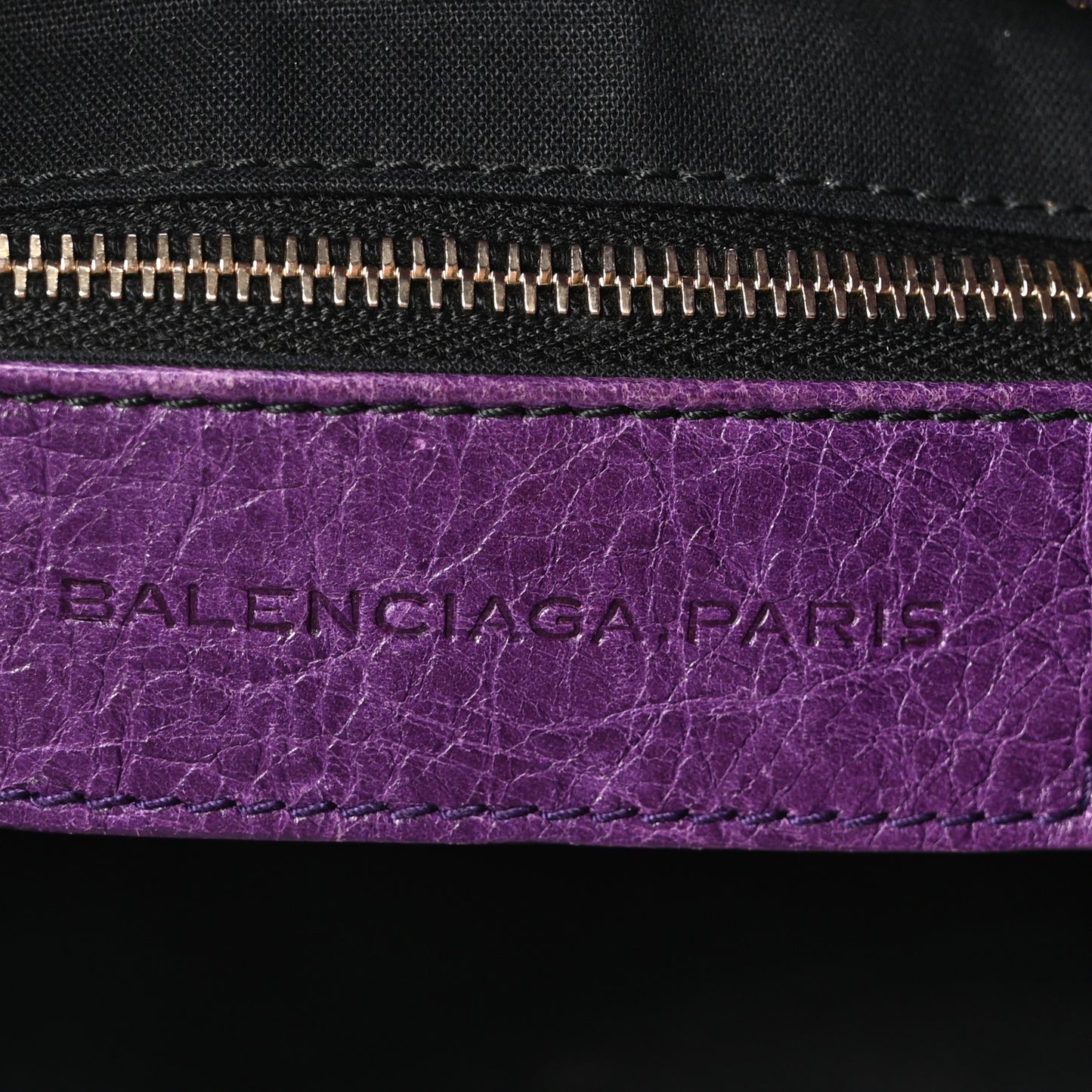 Agneau Classic Gold Hardware Velo Dark Violet