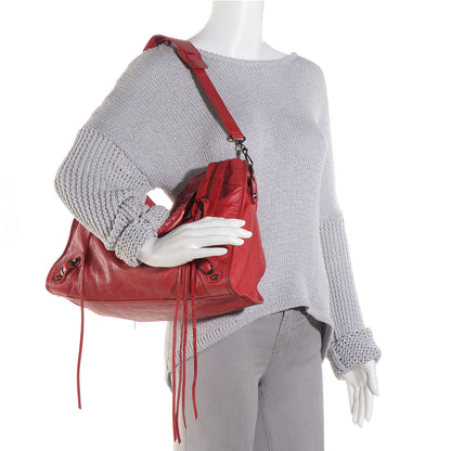 Balenciaga Agneau Classic Hardware City Coquelicot 2 of 12