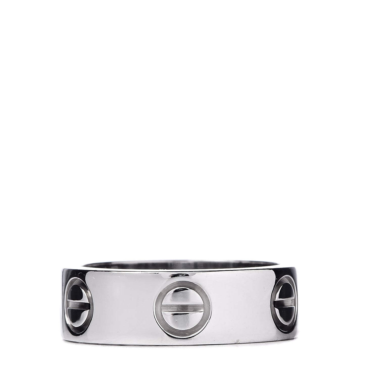 18K White Gold 5.5mm LOVE Ring 48 4.5