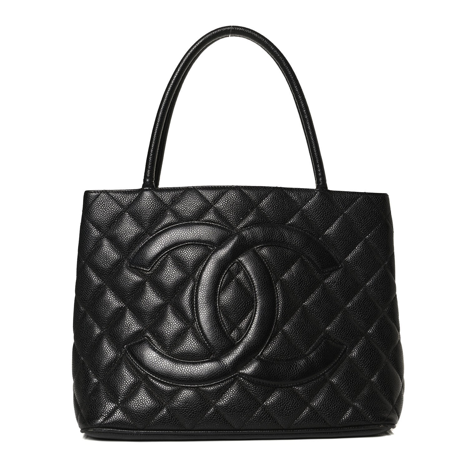 Chanel Caviar Quilted Medallion Tote Black 1 of 17