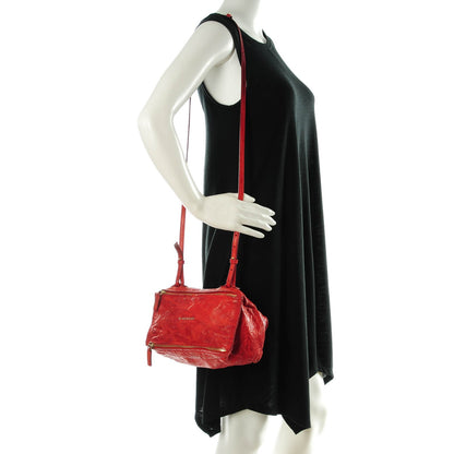 Givenchy Tumbled Sheepskin Mini Pandora Red 2 of 7