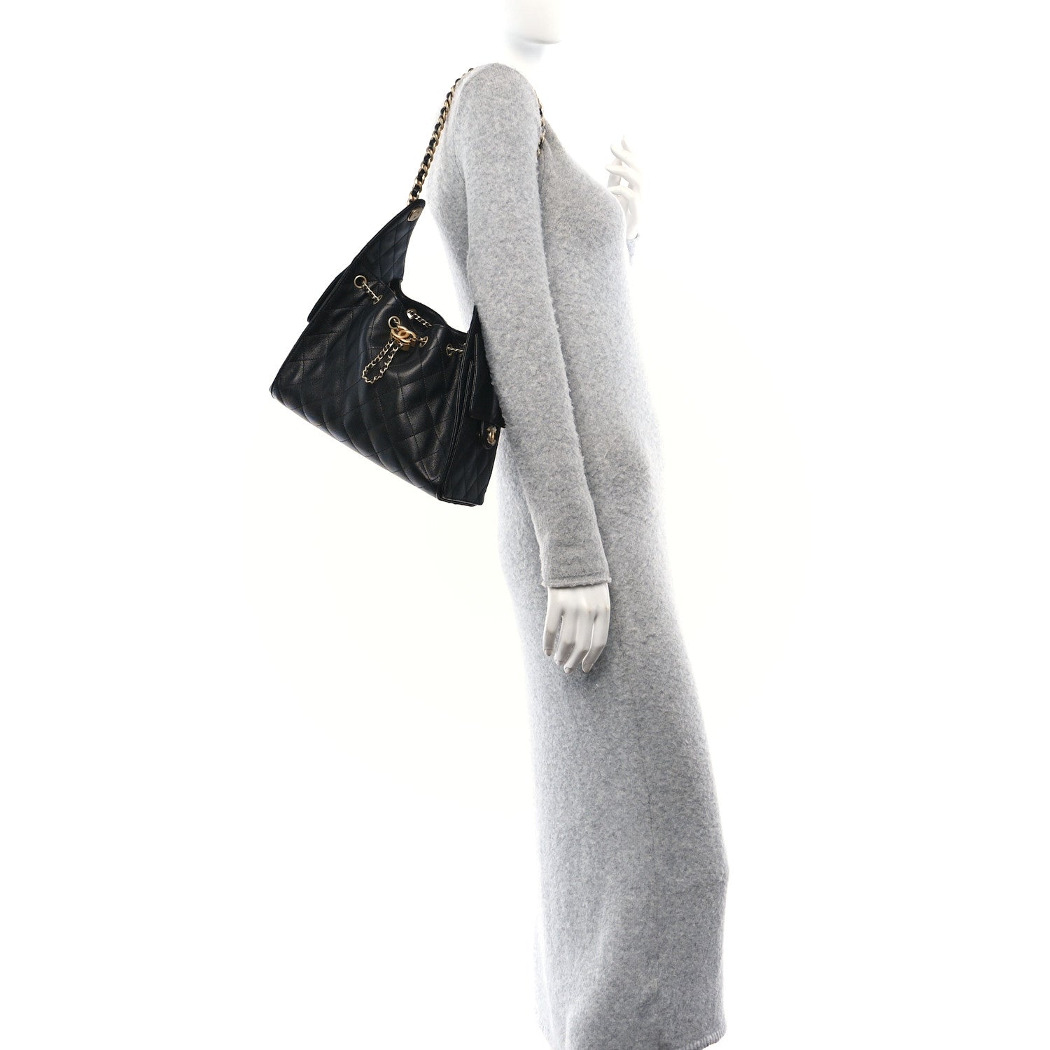 Chanel Caviar Quilted Small Chanel 25 Handbag Black 2 of 10
