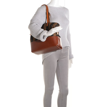 Fendi Pequin Cuoio Vegetale 2Bag Tobacco Cuoio Miele Vacchetta 2 of 11