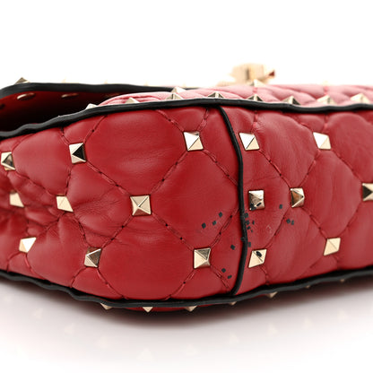 Valentino Garavani Nappa Small Rockstud Spike Shoulder Bag Rosso Valentino 9 of 12