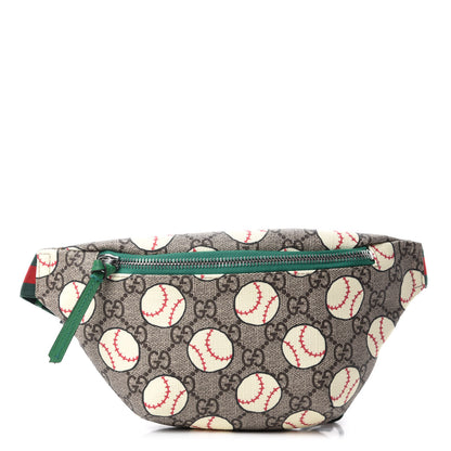 Gucci GG Supreme Monogram Baseballs Web Childrens Belt Bag 1 of 10