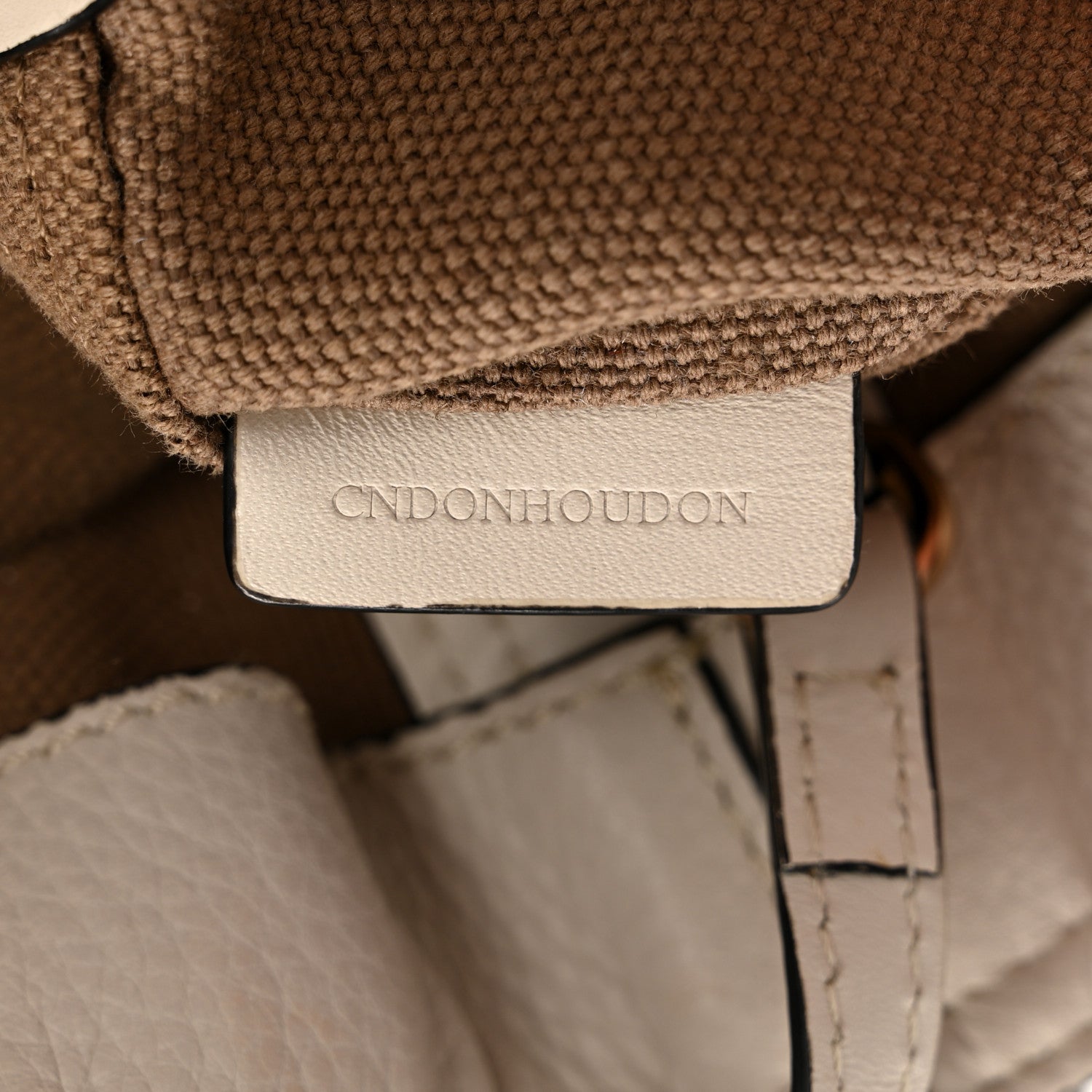 Burberry Canvas Mega Check Mini Ashby Tassel Crossbody  White 9 of 17