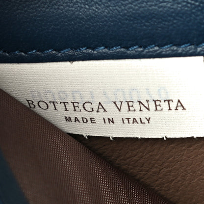 Bottega Veneta Nappa Embroidered Zip Around Wallet Blue 6 of 11