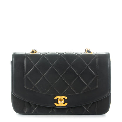 Chanel Lambskin Quilted Small Single Flap Black 1 of 9