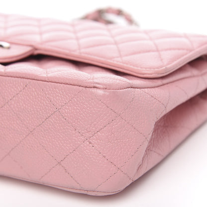 Chanel Caviar Quilted Medium Double Flap Pink 10 of 15