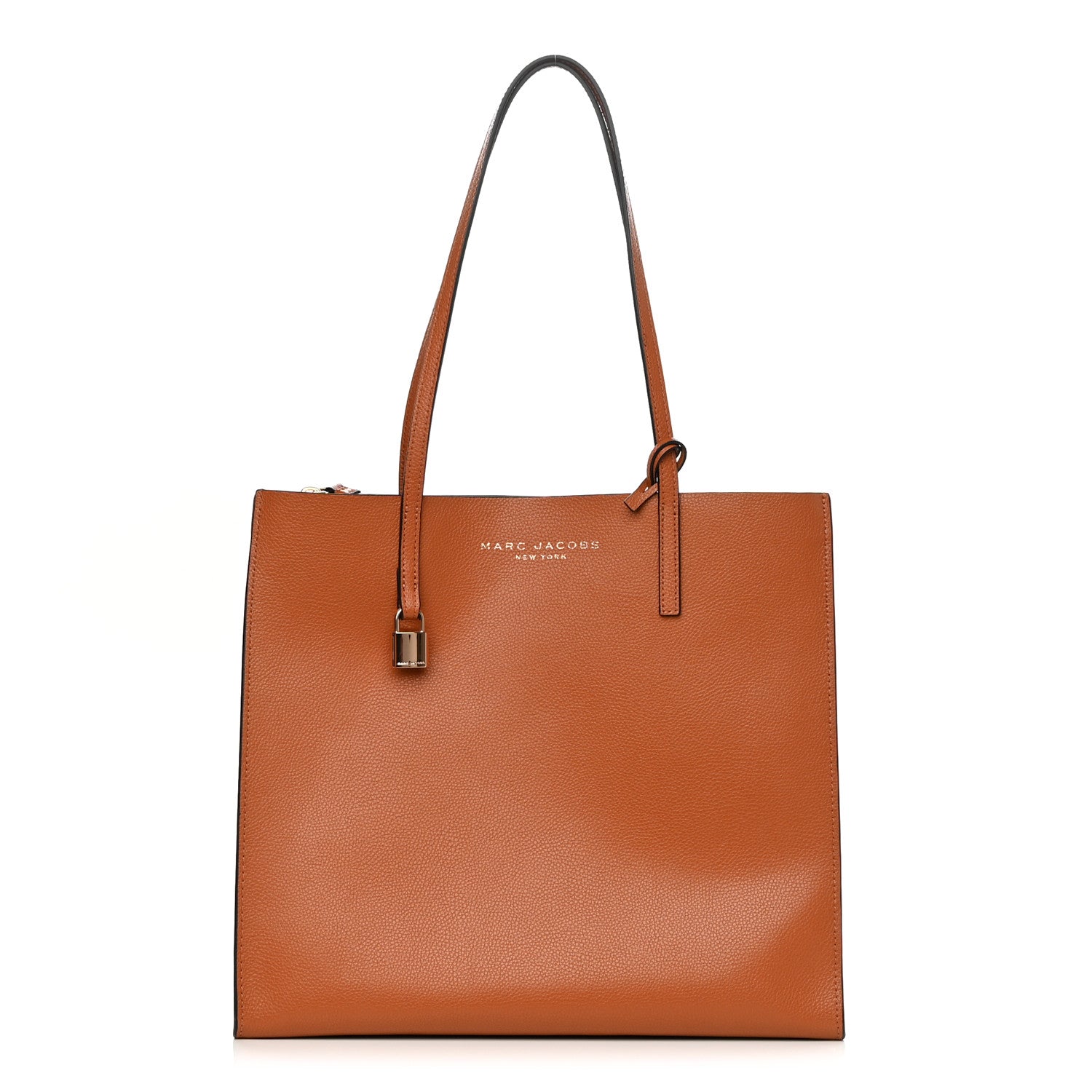 Marc Jacobs Grained Calfskin Grind Shopper Tote Smoked Almond 1 of 13