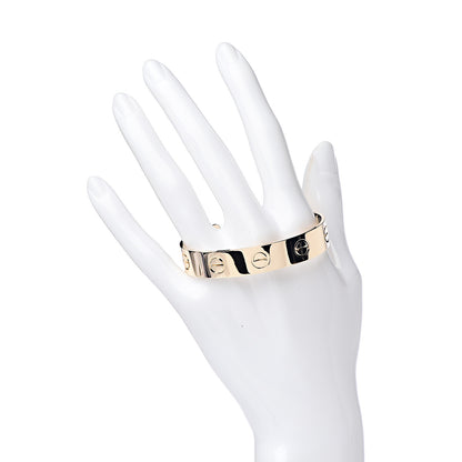 Cartier 18K Yellow Gold LOVE Cuff Wide Bracelet 17 2 of 4