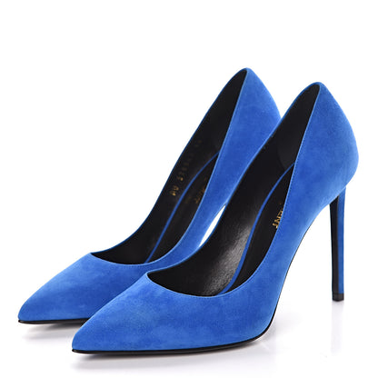 Saint Laurent Suede Classic Paris 105 Escarpin Pumps 36 Elettrico 3 of 8