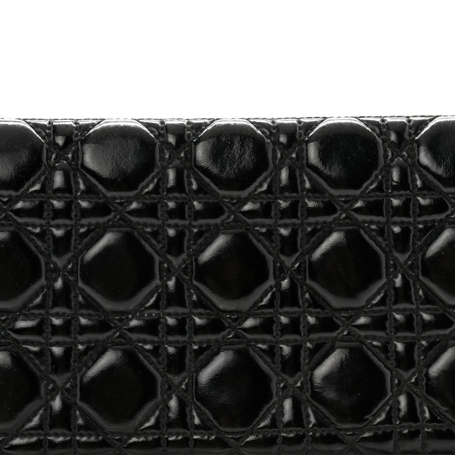 Christian Dior Patent Cannage Lady Dior Convertible Clutch Black 8 of 15