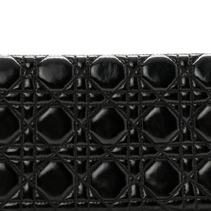 Christian Dior Patent Cannage Lady Dior Convertible Clutch Black 8 of 15