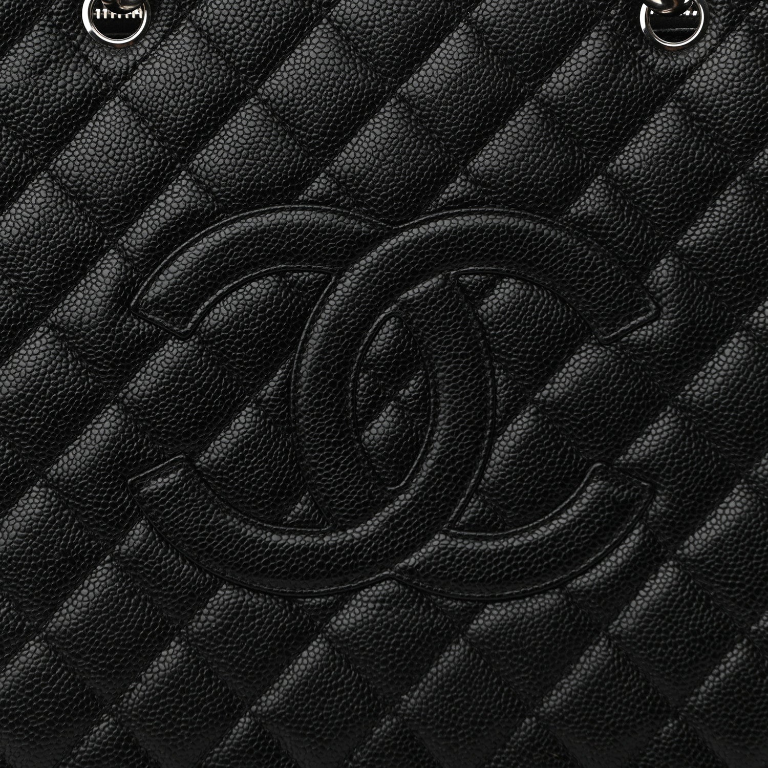 Chanel Caviar Quilted Grand Shopping Tote GST Black 8 of 11