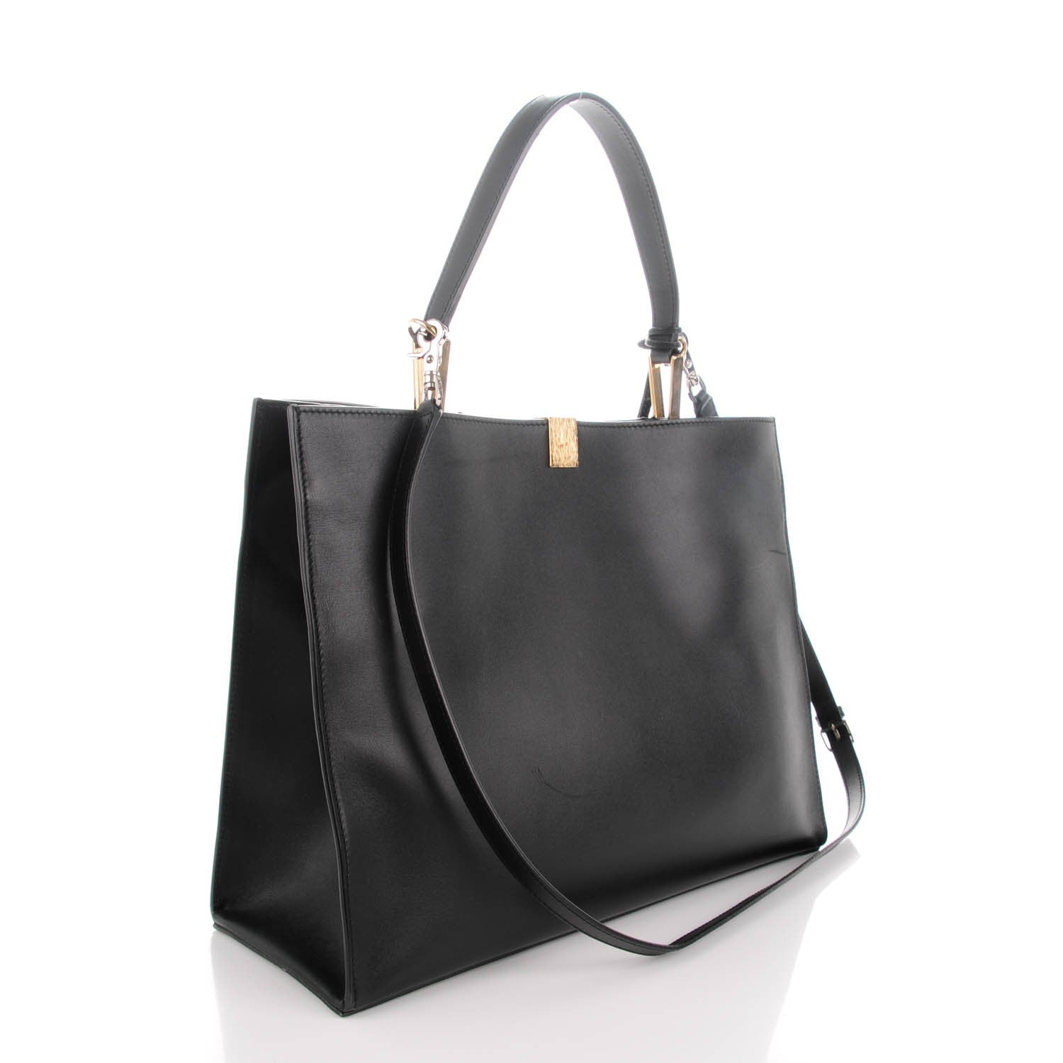 Balenciaga Calfskin Le Dix Soft Cabas M Shoulder Bag Black 3 of 7
