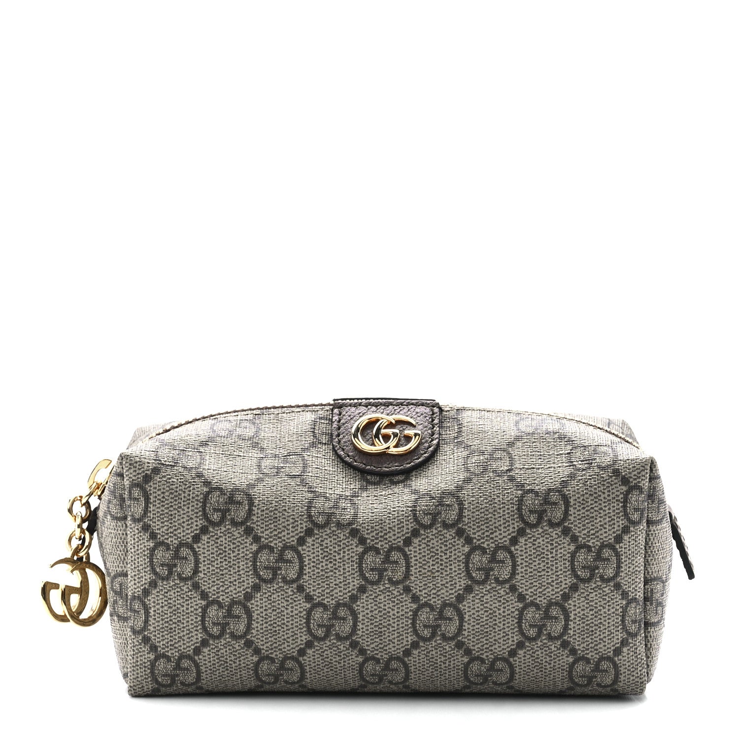 Gucci Soft GG Supreme Monogram Calfskin Small Ophidia Cosmetic Case Beige Ebony New Acero 1 of 11