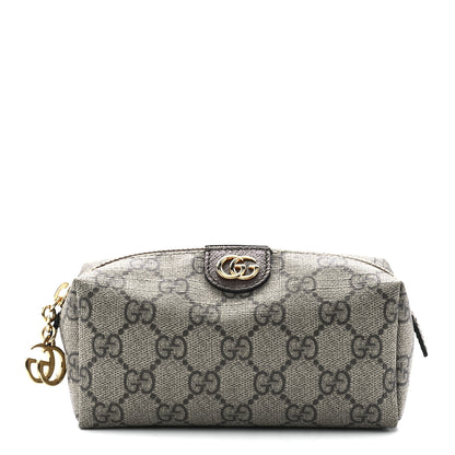 Gucci Soft GG Supreme Monogram Calfskin Small Ophidia Cosmetic Case Beige Ebony New Acero 1 of 11