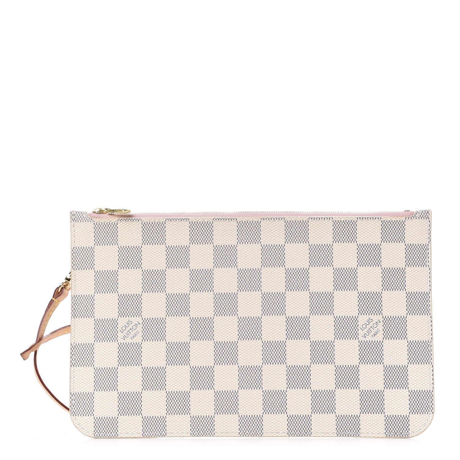 Louis Vuitton Damier Azur Neverfull MM GM Pochette Rose Ballerine 1 of 7